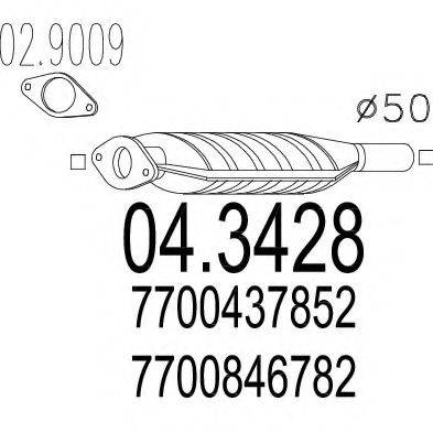 MTS 043428 Каталізатор