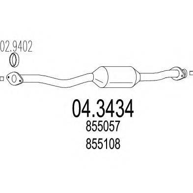 MTS 043434 Каталізатор