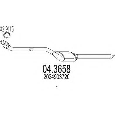 MTS 043658 Каталізатор