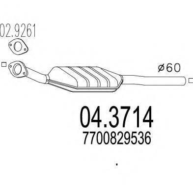 MTS 043714 Каталізатор