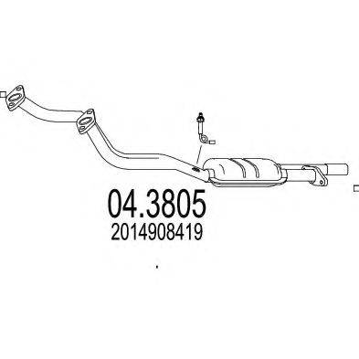 MTS 043805 Каталізатор