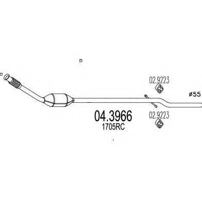 MTS 043966 Каталізатор