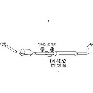 MTS 044053 Каталізатор