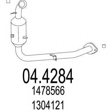 MTS 044284 Каталізатор