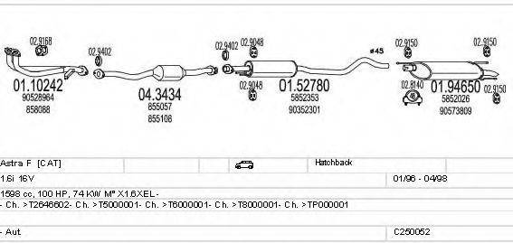 MTS C250052005053 Система випуску ОГ