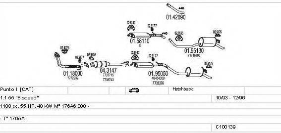 MTS C100139012850 Система випуску ОГ