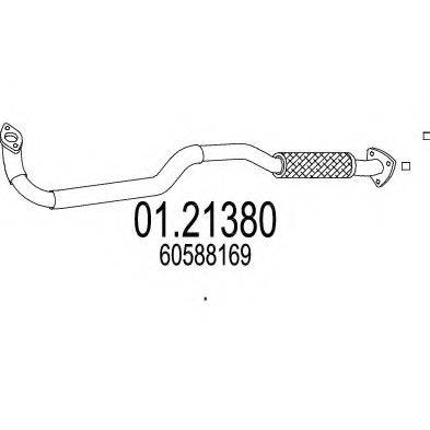 MTS 0121380 Труба вихлопного газу