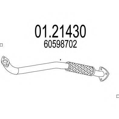 MTS 0121430 Труба вихлопного газу