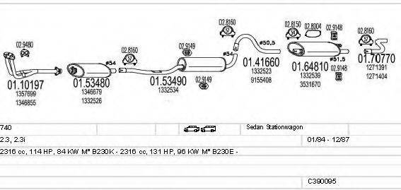 MTS C390095002226 Система випуску ОГ