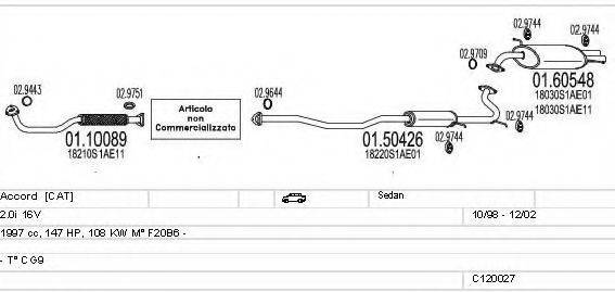 MTS C120027000140 Система випуску ОГ