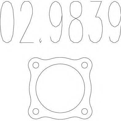 MTS 029839 Прокладка, труба вихлопного газу