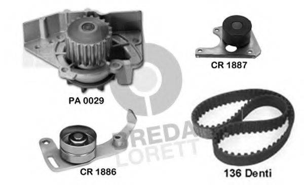 BREDA LORETT KPA0123A Водяний насос + комплект зубчастого ременя