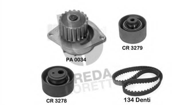 BREDA LORETT KPA0348A Водяний насос + комплект зубчастого ременя