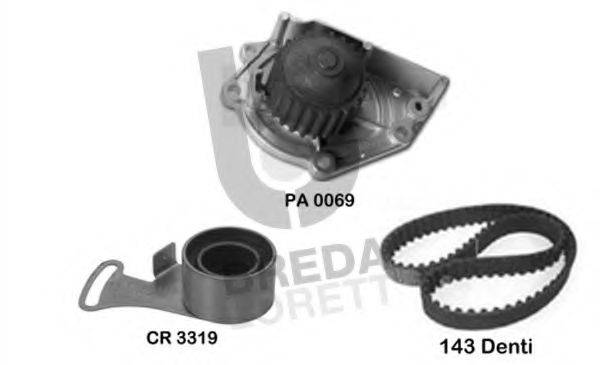 BREDA LORETT KPA0411A Водяний насос + комплект зубчастого ременя