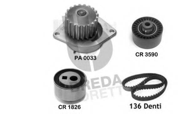 BREDA LORETT KPA0609A Водяний насос + комплект зубчастого ременя