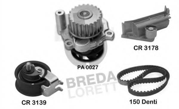 BREDA LORETT KPA0645A Водяний насос + комплект зубчастого ременя