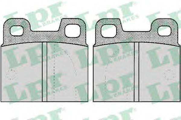 LPR 05P028 Комплект гальмівних колодок, дискове гальмо