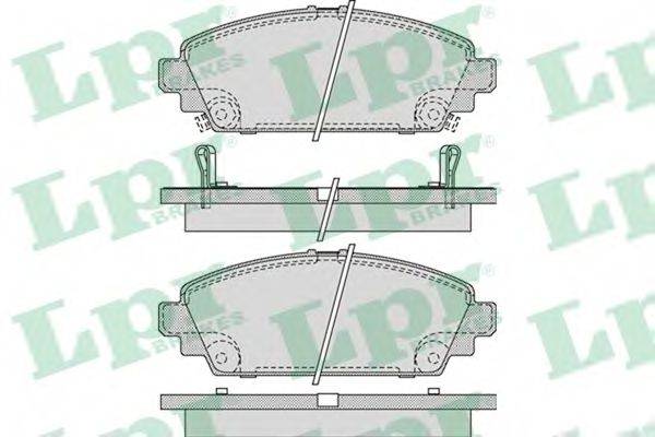 LPR 05P1069 Комплект гальмівних колодок, дискове гальмо