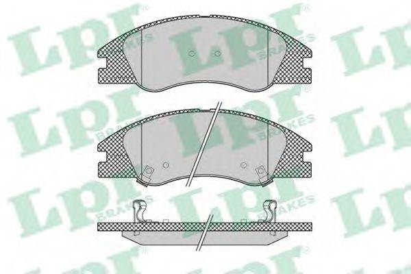 LPR 05P1349 Комплект гальмівних колодок, дискове гальмо