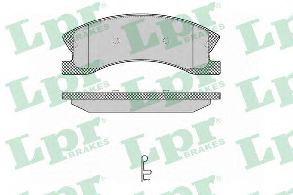 LPR 05P1365 Комплект гальмівних колодок, дискове гальмо