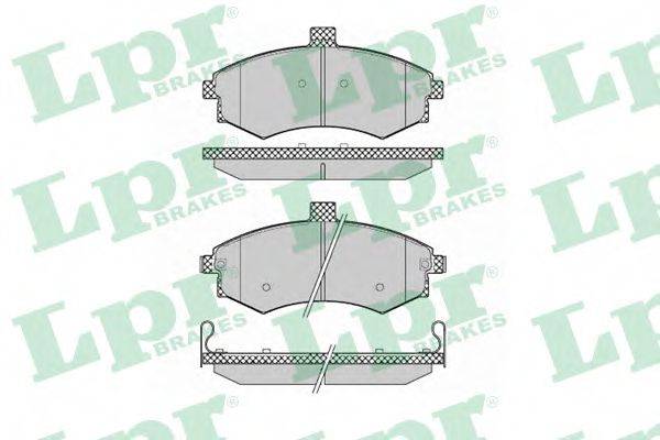 LPR 05P1374 Комплект гальмівних колодок, дискове гальмо