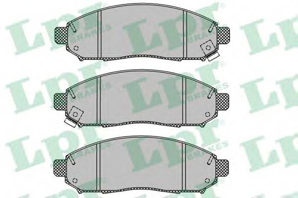 LPR 05P1495 Комплект гальмівних колодок, дискове гальмо