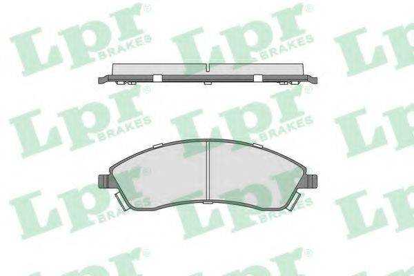LPR 05P1706 Комплект гальмівних колодок, дискове гальмо