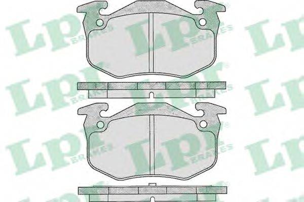 LPR 05P275 Комплект гальмівних колодок, дискове гальмо