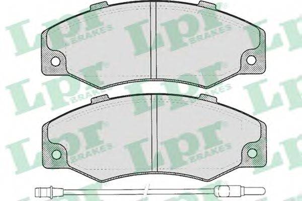 LPR 05P276 Комплект гальмівних колодок, дискове гальмо
