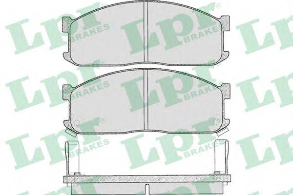 LPR 05P335 Комплект гальмівних колодок, дискове гальмо