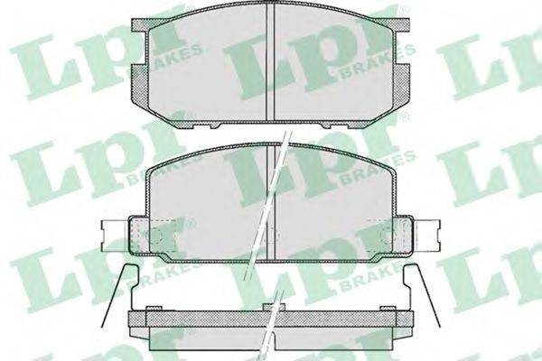 LPR 05P467 Комплект гальмівних колодок, дискове гальмо