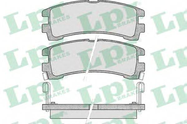 LPR 05P528 Комплект гальмівних колодок, дискове гальмо