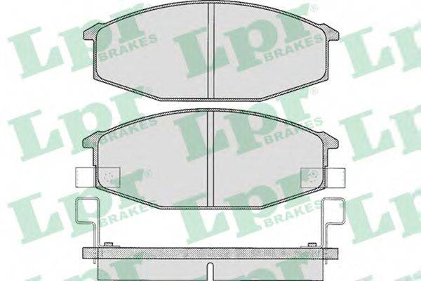 LPR 05P581 Комплект гальмівних колодок, дискове гальмо