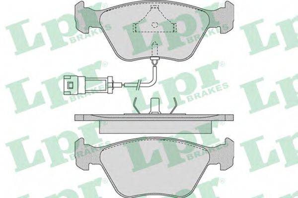 LPR 05P978 Комплект гальмівних колодок, дискове гальмо