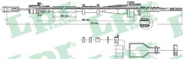 LPR C0116C Трос, управління зчепленням