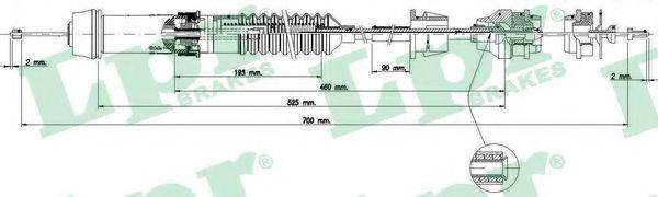 LPR C0345C Трос, управління зчепленням