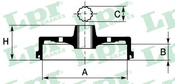 LPR 7D0243 Гальмівний барабан