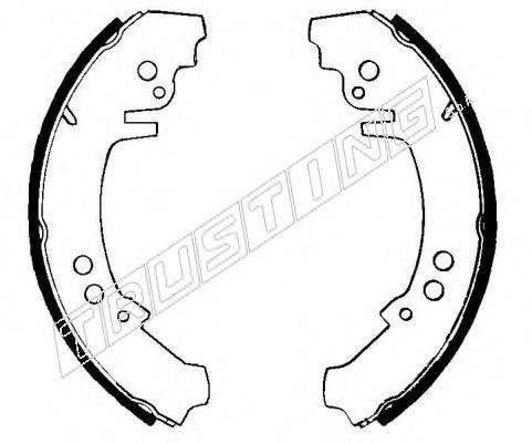 TRUSTING 034075 Комплект гальмівних колодок