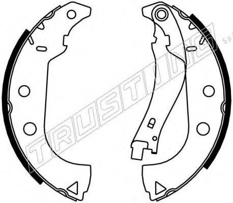 TRUSTING 034111 Комплект гальмівних колодок