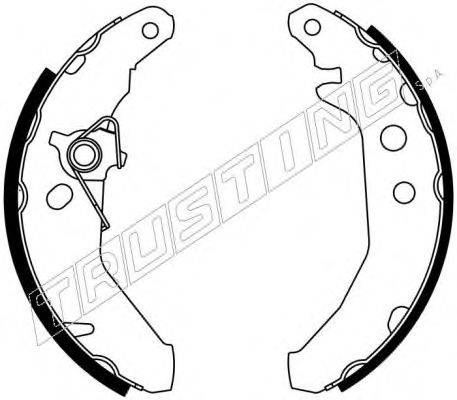 TRUSTING 040129Y Комплект гальмівних колодок
