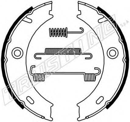 TRUSTING 115338K Комплект гальмівних колодок, стоянкова гальмівна система