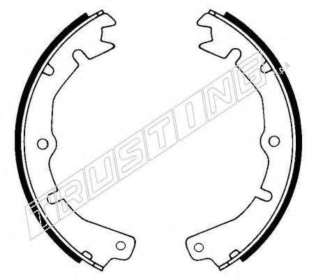 TRUSTING 073150 Комплект гальмівних колодок