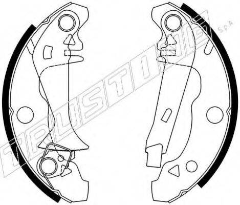 TRUSTING 088202Y Комплект гальмівних колодок