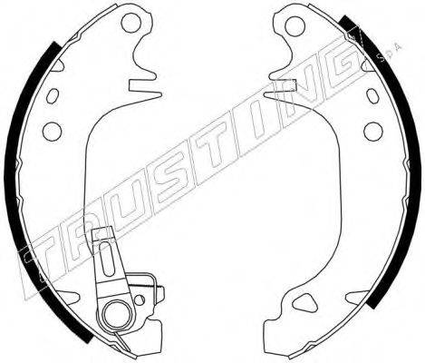 TRUSTING 088210Y Комплект гальмівних колодок