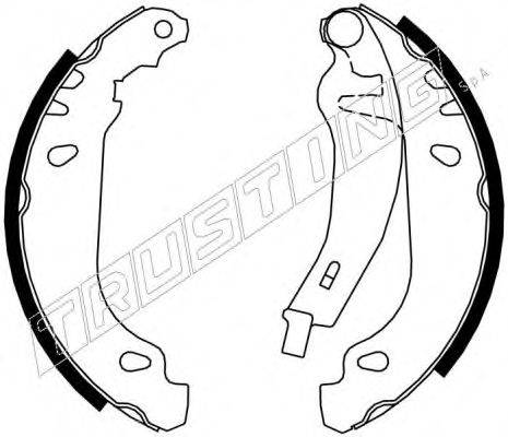 TRUSTING 088216Y Комплект гальмівних колодок