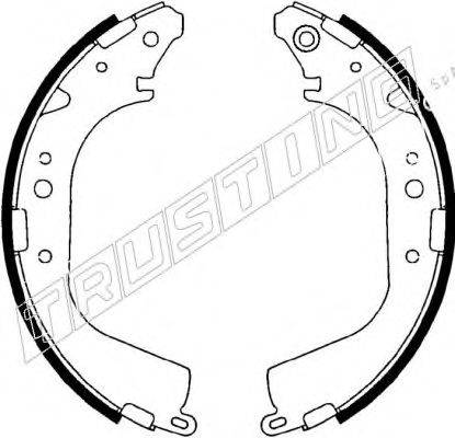 TRUSTING 115268 Комплект гальмівних колодок