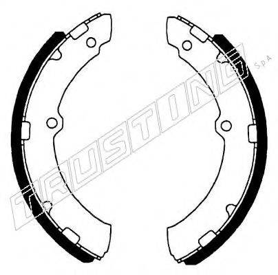 TRUSTING 115297 Комплект гальмівних колодок