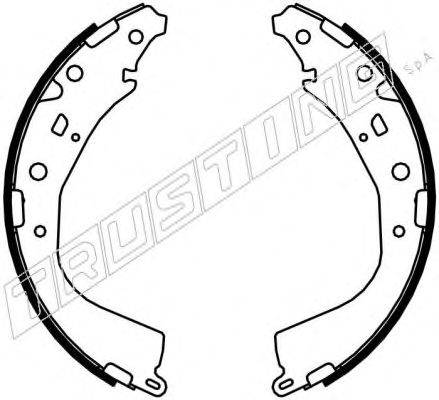 TRUSTING 115319 Комплект гальмівних колодок, стоянкова гальмівна система