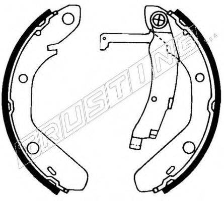 TRUSTING 124269 Комплект гальмівних колодок