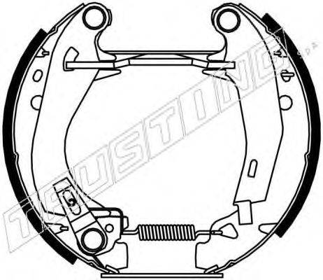 TRUSTING 6046 Комплект гальмівних колодок